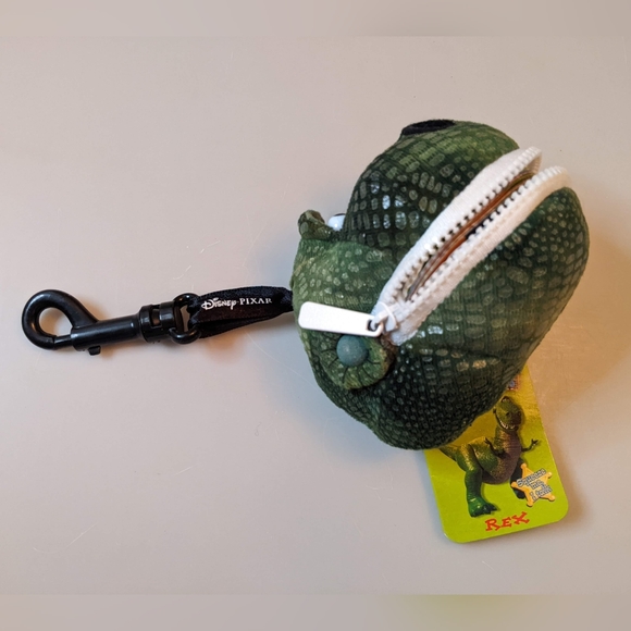 VTG Disney Toy Story 2 REX Plush Keychain Zip Riddle Book - Picture 6 of 7